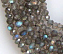 Labradorite Faceted 3.5mm Rondelle Beads IN