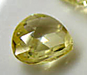 AA Lemon Cubic Zirconia 8mm Flat Briolette