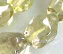 AB Lemon Quartz Semi Faceted 12x15mm Nugget Beads 
