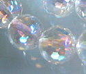 Mystic Natural Crystal Micro Faceted 10mm Round Beads