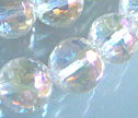 Mystic Natural Crystal Micro Faceted 8mm Round Beads
