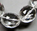AAA White Topaz Faceted 9X12mm Puffy Oval
