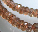 Andalusite Micro Faceted 4mm Rondelle Beads