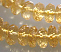 Golden Citrine Faceted 8mm Rondelle Hong Kong
