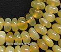 Gem Yellow Opal 6mm Smooth Rondelle