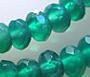 Deep Green Chalcedony Faceted 6mm Rondelle