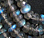 AA Labradorite Micro Faceted 4mm Rondelle